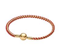 Pandora Ladies Bracelet Snake Chain Gold/Red 563816C01