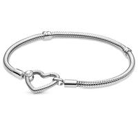 Pandora Ladies Bracelet Sterling Silver Heart Clasp Charm 599539C00