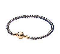 Pandora Ladies Bracelet Venetian Chain Gold Blue 17-21 cm 563816C02