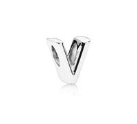Pandora Letter V Charm - Silver