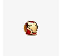 PANDORA Marvel 14ct Gold Plated Iron Man Helmet Charm 764213C01