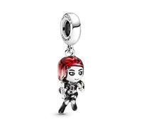 PANDORA Marvel 790785C01 Charm Pendant Black Widow Silver, one size, Sterling Silver, No gemstone.