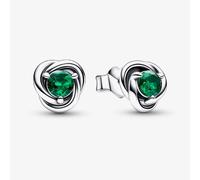 PANDORA May Birthstone Eternity Circle Stud Earrings 292334C08