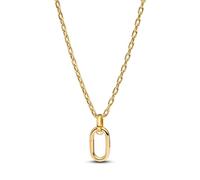 PANDORA ME 364083C00-70 Link Necklace with Hinged Large Links Made of Sterling Silver with 14 Carat Gold-Plated Metal Alloy, Compatible ME Pendant, Size: 70 cm