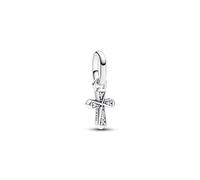 Pandora ME Cross sterling silver mini dangle with clear cubic zirconia