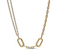 Pandora ME Double Link 14K Gold-Plated Chain Necklace For Medallion Charms, 45cm, No Box