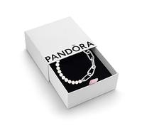 PANDORA ME Freshwater Pearl Link Bracelet | Sterling Silver Links With Treated Freshwater Cultured Pearls, Openable Connectors, for Pandora ME Medallions