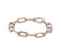 PANDORA ME Link Chain Bracelet, 14K Gold-Plated | 14k Gold-Plated Sleek & Textured Links, Two Openable Connectors, Carabiner Clasp, for Pandora ME Medallion Charms