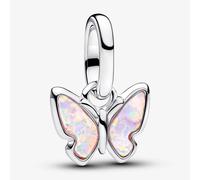 PANDORA Mini Charm Blue Butterfly Pendant with 14 Carat Gold Plating, Lapis Imitation Lazuli Pendant and Sunshine Effect, Compatible Moments ME, 793825C01