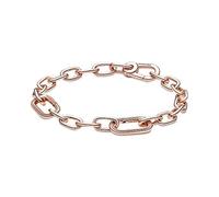 PANDORA ME Slim Link Chain Bracelet In 14K Rose Gold-Plated For Medallion Charms, Size 16, No Box