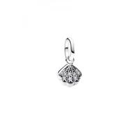 PANDORA ME Sparkling Shell Mini Charm Pendant Made of Sterling Silver with Cubic Zirconia, Compatible Me and Moments Pendant, 793855C01, 2,2x10,2x8,2 mm, Sterling Silver, Cubic Zirconia