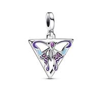Pandora ME Sterling Silver Butterfly With Purple And Blue Medallion Charm, No Box