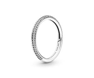 PANDORA ME Sterling Silver Pavé Ring, Size 54, No Box