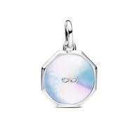 PANDORA ME Sterling Silver Yin & Yang Medallion Charm | Sterling Silver Yin & Yang Medallion, Enamel Detail & Brilliant-Cut Crystals, Styles on Pandora ME Connectors