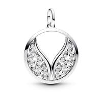 Pandora ME Wings sterling silver medallion with clear cubic zirconia