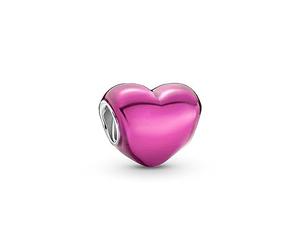 Pandora Metallic Pink Heart Charm 799291C03