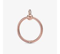 PANDORA Moments 14ct Rose Gold Plated Medium O Pendant 388256