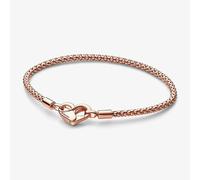 PANDORA Moments 14ct Rose Gold Plated Studded Chain Bracelet 582731C00-18