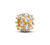 Pandora Moments 14k Gold-plated charm with clear cubic zirconia