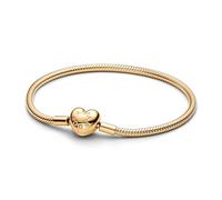 Pandora Moments 563050C00-19 Snake Link Jewellery Bracelet with Heart Clasp