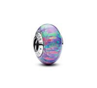 Pandora Moments 791691C05 Luminous Purple Charm Sterling Silver Compatible Moments Bracelets, one size, Sterling Silver, Opal