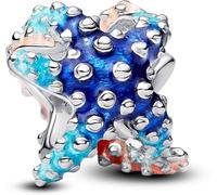 Pandora Moments 793817C01 Sterling Silver Colorful Starfish Charm Compatible with Moments Pendant, 9.9x8.6x9.4mm, Sterling Silver, No Gem, 9,9x8,6x9,4 mm, Sterling Silver, No Gemstone