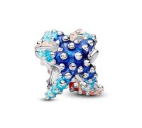 PANDORA Moments 793817C01 Sterling Silver Colorful Starfish Charm Compatible with Moments Pendant, 9.9x8.6x9.4mm, Sterling Silver, No Gem