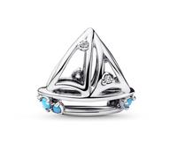 Pandora Moments 793905C01 Sterling Silver Cubic Zirconia Sailing Boat Pendant 7.5 x 10.8 x 12.2 mm, 7,5x10,8x12,2 mm, Sterling Silver, Cubic Zirconia