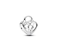 PANDORA Moments 794358C00 Open Heart Padlock Charm Sterling Silver Compatible Moments