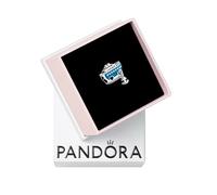 Pandora Moments Anchored Cruise ship sterling silver charm with blue enamel
