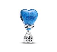 Pandora Moments Baby boy balloon sterling silver charm with color changing purple to light blue and black enamel
