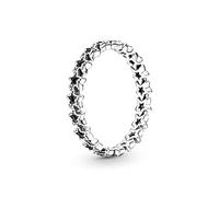 Pandora Moments Band of Asymmetric Stars sterling silver ring, 52