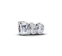 PANDORA Moments BOO 794060C01 Glow-in-the-Dark Charm Sterling Silver Zirconia Compatible Moments