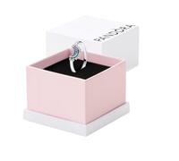Pandora Moments Celestial moon sterling silver ring with night blue crystal and clear cubic zirconia