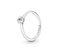 Pandora Moments Celestial Sparkling Star Solitaire sterling silver ring with clear cubic zirconia, 50