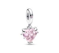 Pandora Moments Family tree sterling silver dangle with fancy fairy tale pink cubic zirconia and rose shadow pink crystal