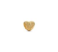 Pandora Charm Gold Textured Heart Mini 764000C00