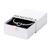 PANDORA Moments, Heart Closure Snake Chain Bracelet, Size 16, No Box