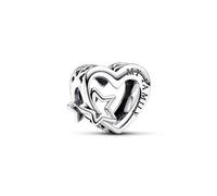Pandora Moments Heart sterling silver charm