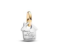 Pandora Moments House sterling silver and 14k gold-plated dangle