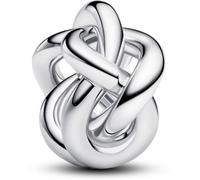 PANDORA Moments Infinity Knot Charm Made of Sterling Silver, Compatible Moments Bracelets, 793755C00, 13,3x12,5x7,7 mm, Sterling Silver, No Gemstone