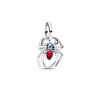 PANDORA Moments Marvel 794224C01 Marvel Spiderman Charm Pendant Sterling Silver with Artificial Crystal Compatible with ME and Moments
