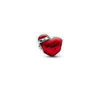 Pandora Moments Metallic Red Enamel Christmas Heart Charm 792336C01