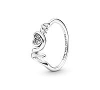 Pandora Timeless Hearts sterling silver bracelet with clear cubic zirconia, 18