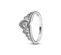 Pandora Moments Regal tiara sterling silver ring with clear cubic zirconia, 52