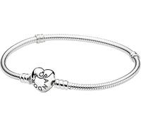 Pandora Bracelets Moments Snake Chain Bracelet with Heart Closure 59071916