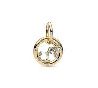 Pandora Moments Scorpio zodiac 14k gold-plated dangle with clear cubic zirconia