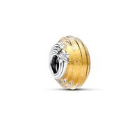 Pandora Moments Shooting star sterling silver charm with clear Murano glass, gold foil and clear cubic zirconia