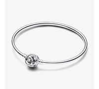 PANDORA Moments Silver Encircled Clasp Bangle 593229C01-17