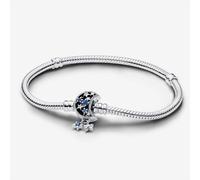 PANDORA Moments Silver Sparkling Moon Clasp Bracelet 592819C01-20